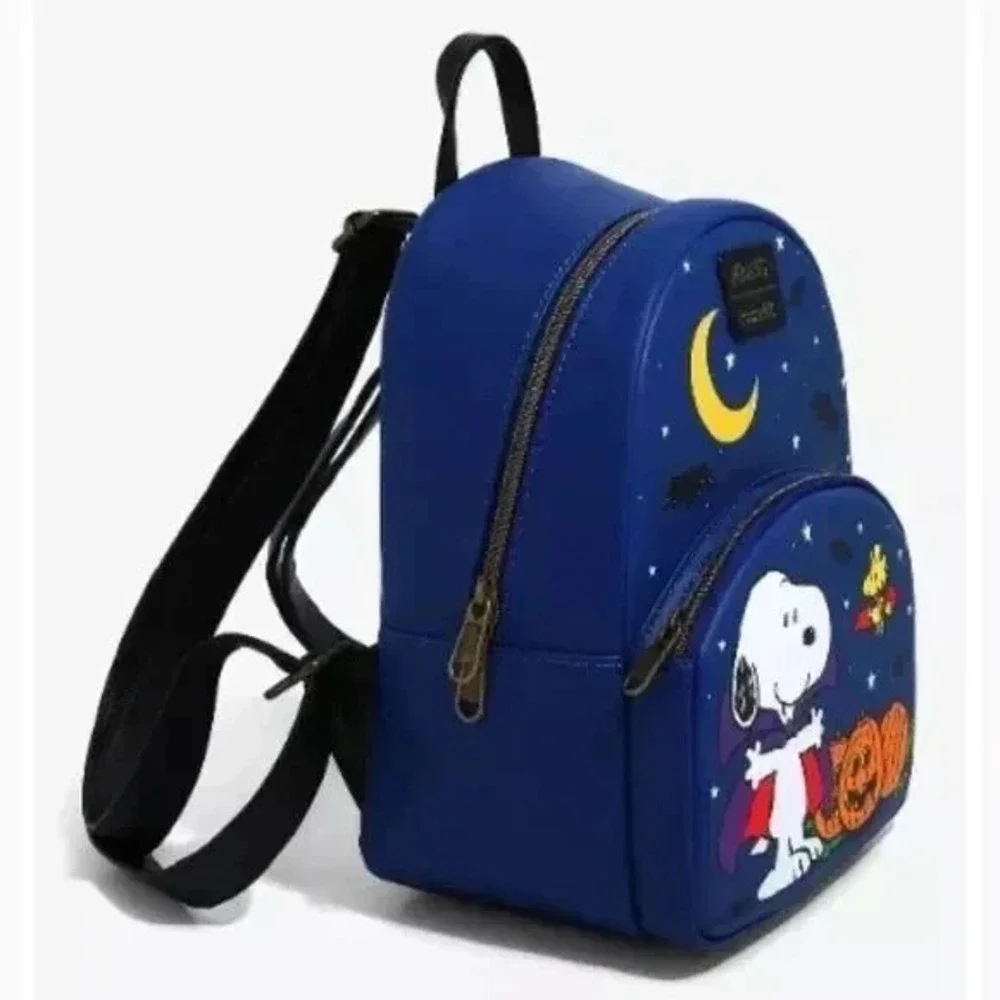 Loungefly Peanuts Snoopy and Woodstock Halloween Vampire Mini Backpack